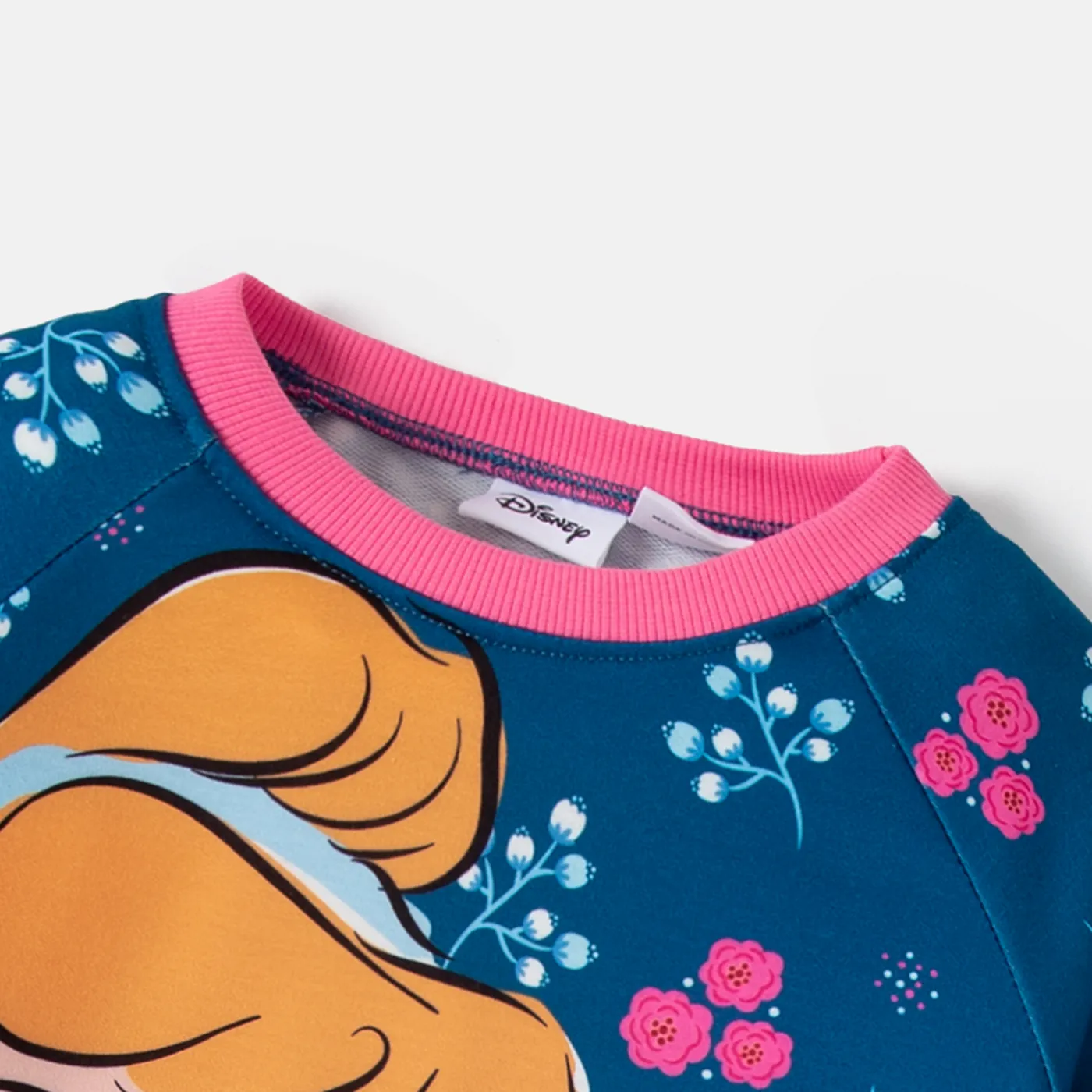 Disney Princess Toddler Girl 2pcs Naia™ Character & Floral Print Long-sleeve Pullover Sweatshirt and Pants Set   image 4