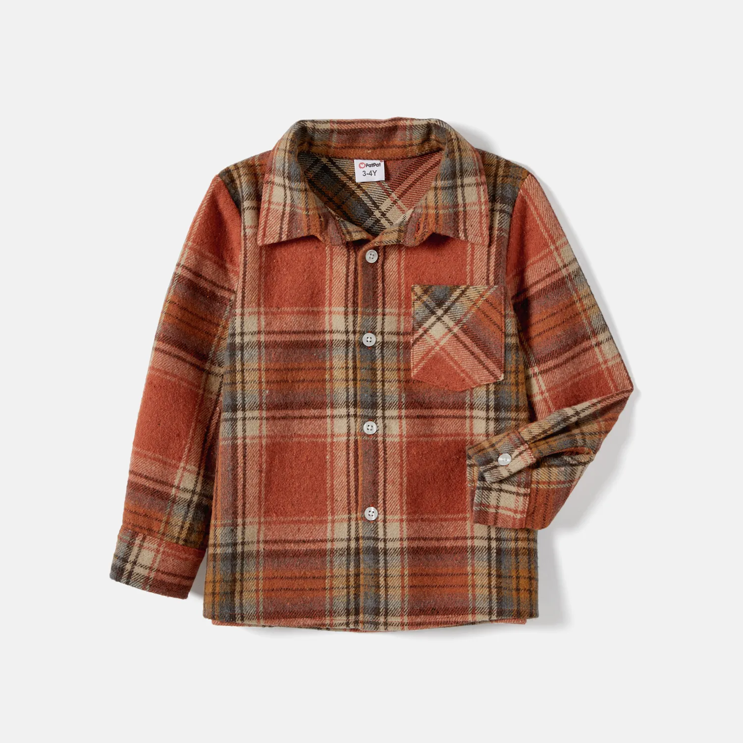 Family Matching Ribbed Spliced Plaid Belted Dresses and Polo Shirts Sets  image 6