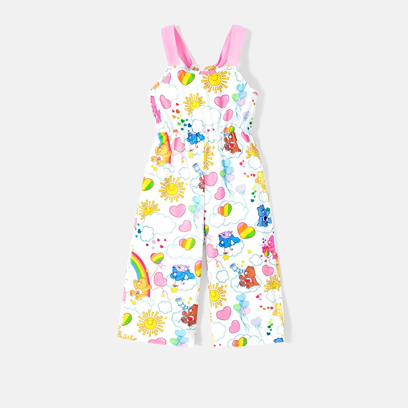 Care Bears Toddler Girl Naia™ Allover Print Cami Jumpsuit Colorful big image 1