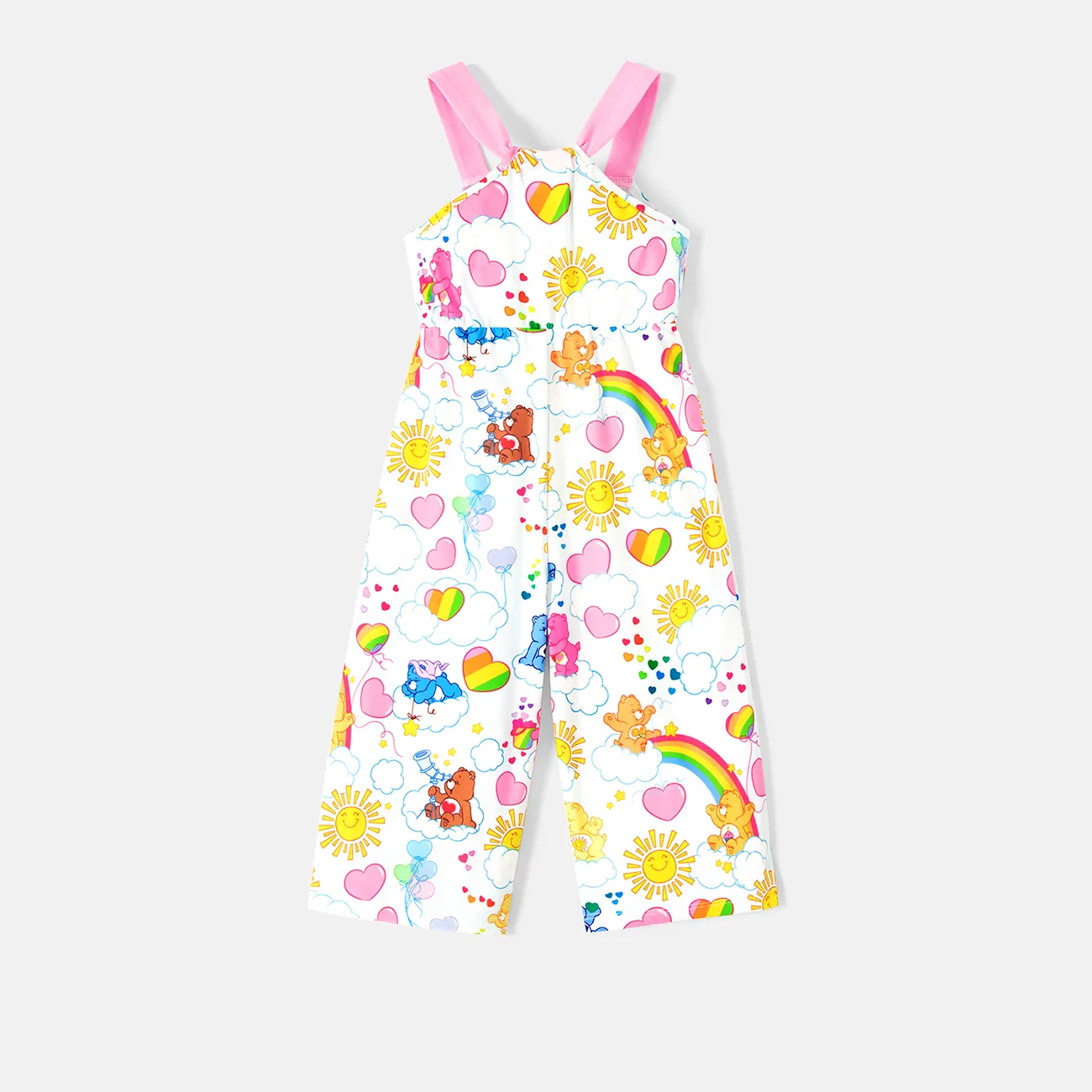 Care Bears Toddler Girl Naia™ Allover Print Cami Jumpsuit Colorful big image 1