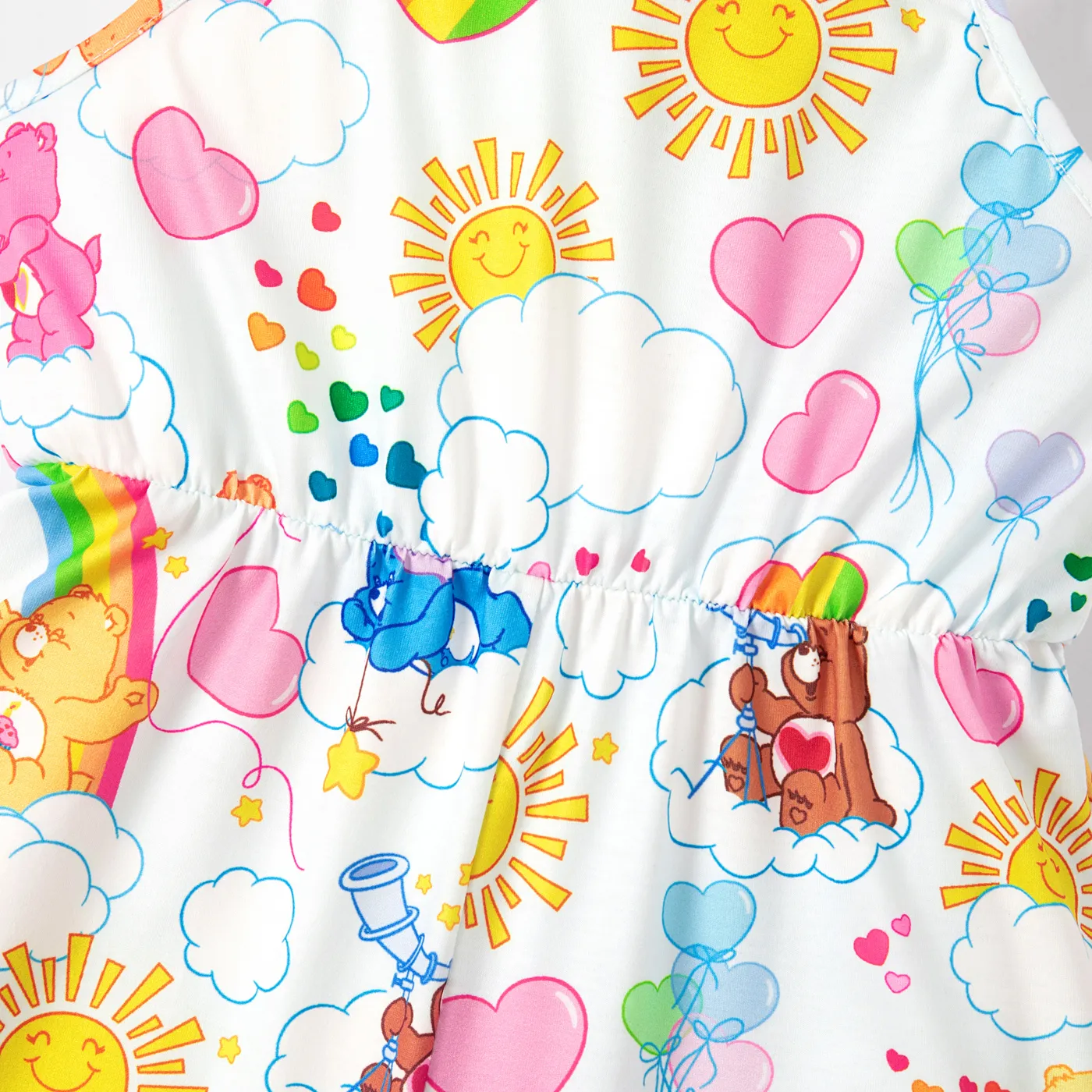 Care Bears Toddler Girl Naia™ Allover Print Cami Jumpsuit Colorful image 3