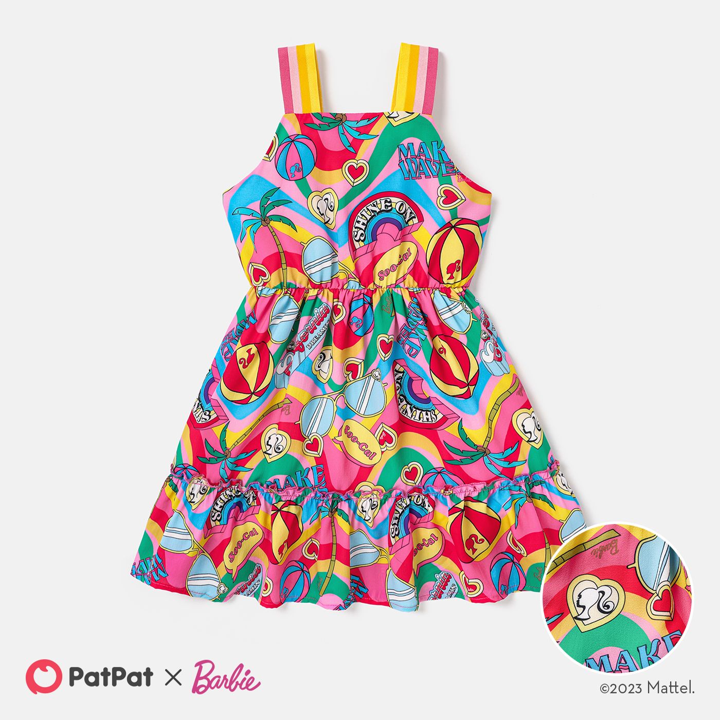 

Barbie Toddler Girl Allover Print Cami Dress