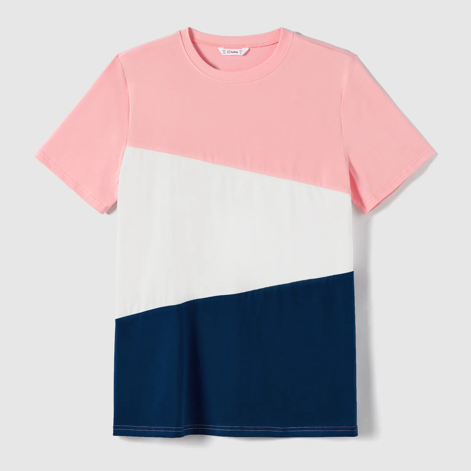 Family Matching Colorblock Short-sleeve Tee and Floral Print Front Buttons Flutter-sleeve Belted Dress Sets
  big image 17