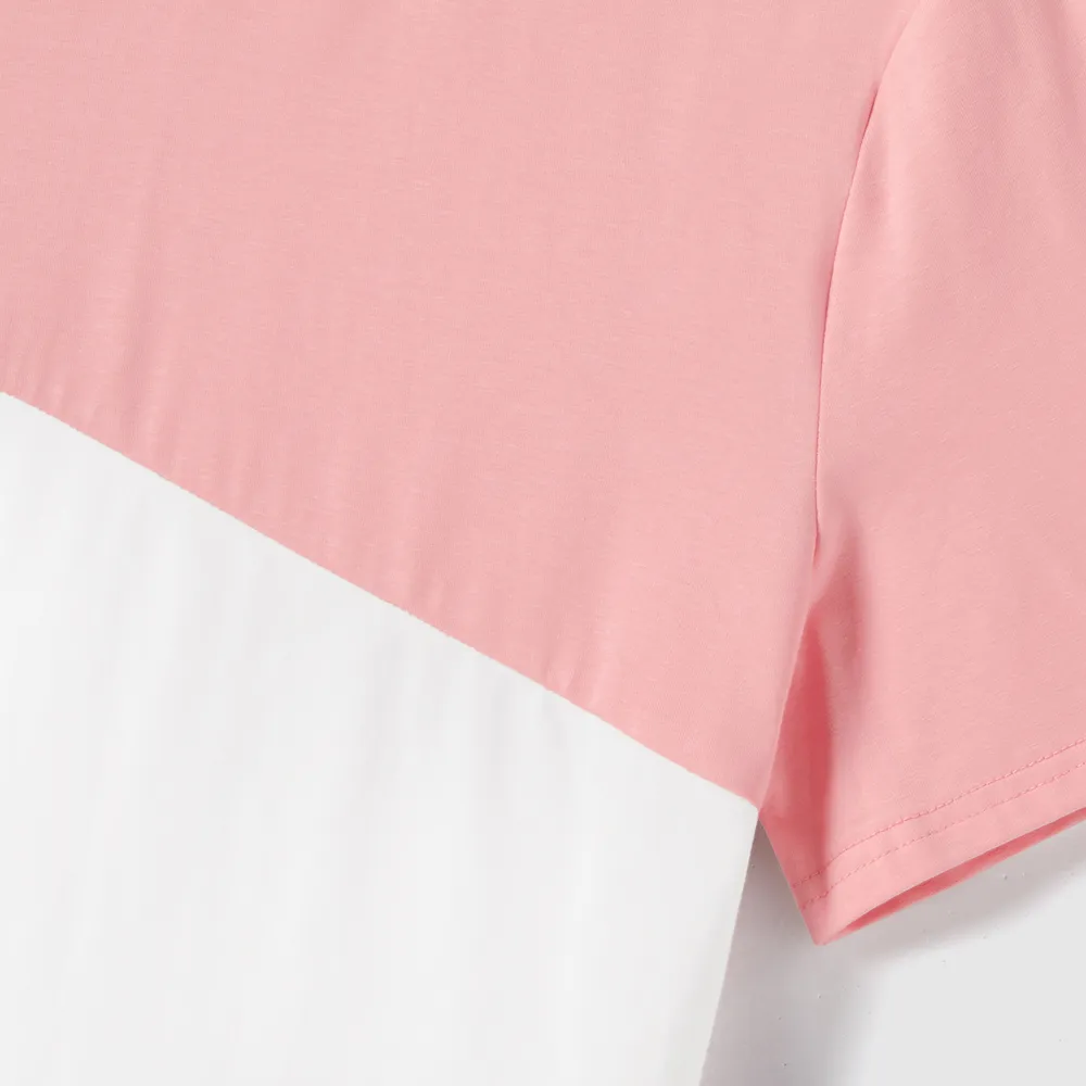Family Matching Colorblock Short-sleeve Tee and Floral Print Front Buttons Flutter-sleeve Belted Dress Sets
big image 19
