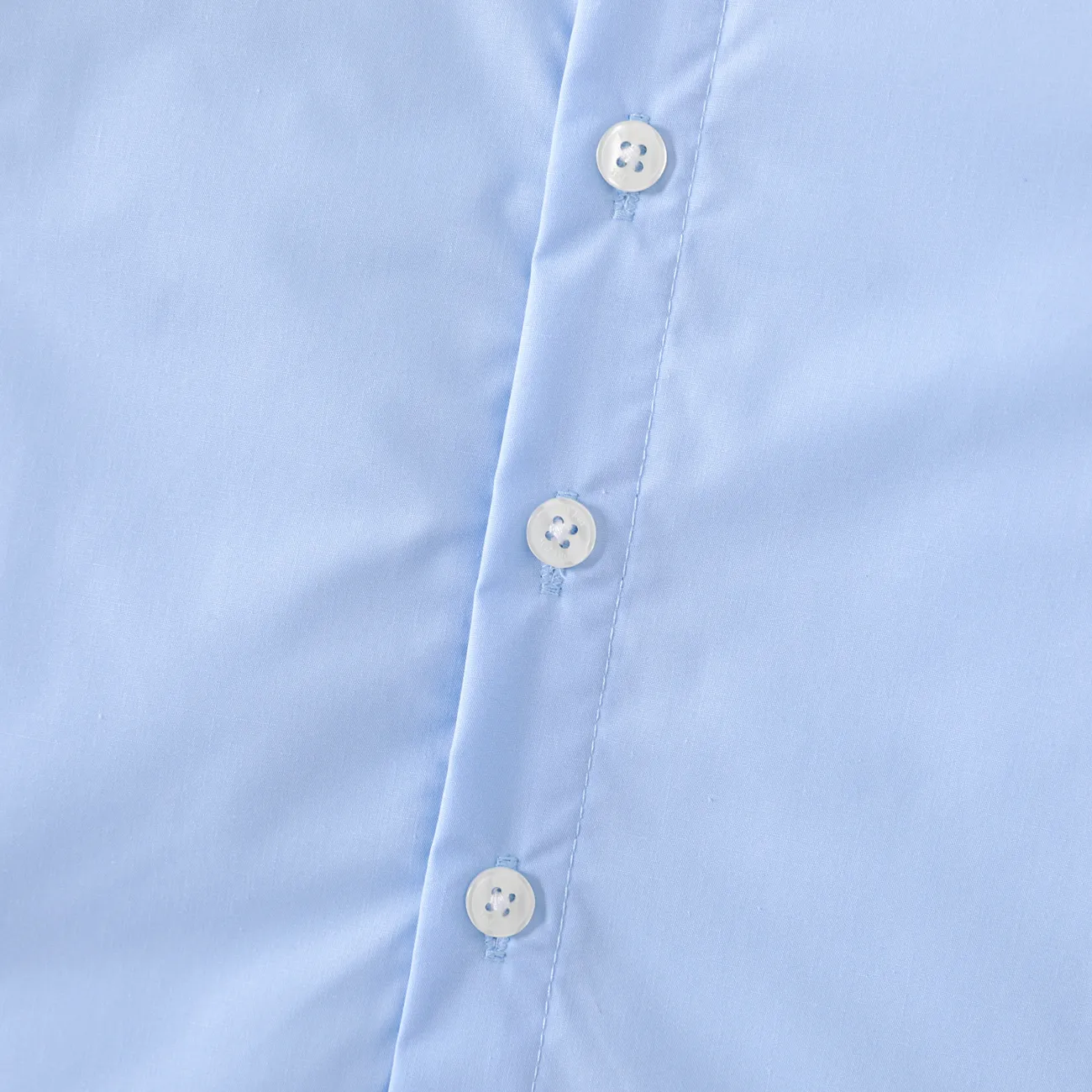 Toddler Boy/Girl School Uniform Long-sleeve Solid Shirt Blue big image 1