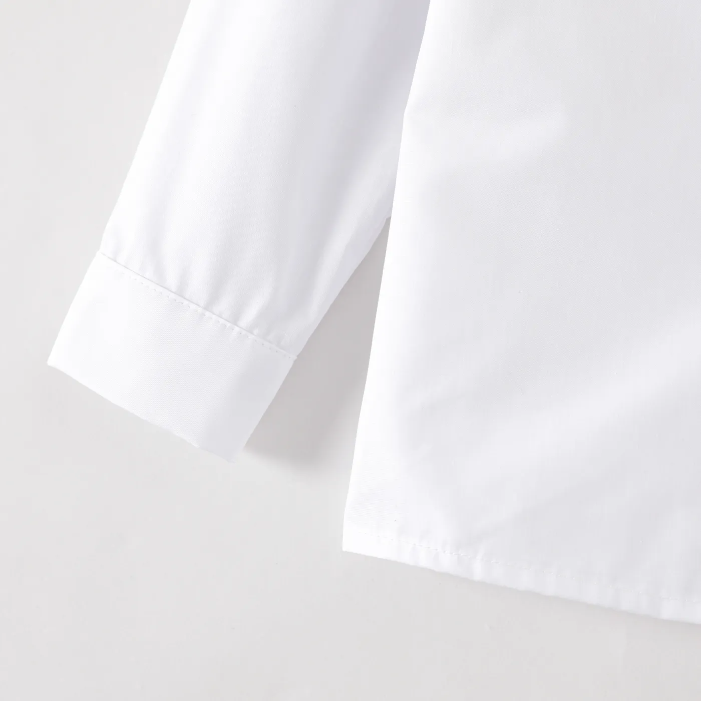 Toddler Boy/Girl School Uniform Long-sleeve Solid Shirt White image 5