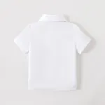 Toddler Girl/Boy School Uniform Solid Short-sleeve Shirt    image 5