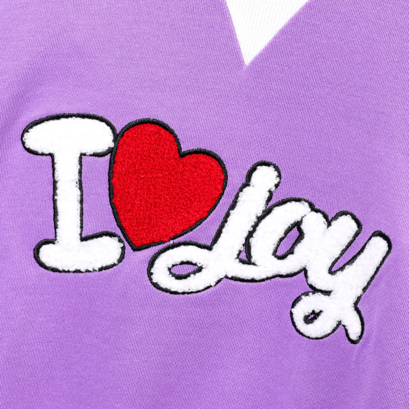 2pcs Kid Girl Letters Heart Embroidery Hoodie and Solid Flared Pants Set  image 6