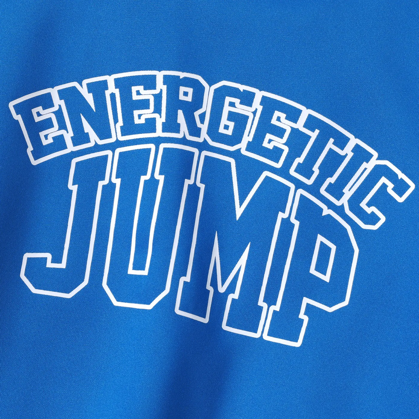2pcs Kid Boy Letters Print Long-sleeve Sweatshirt and Pants Set  image 3