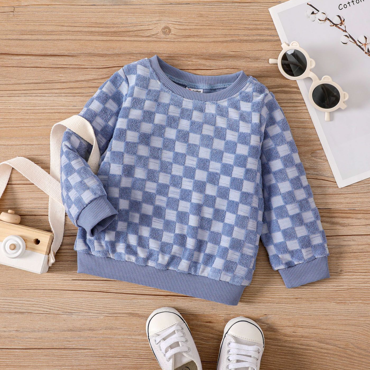 Baby Boy Casual Solid Color Long Sleeve Tops