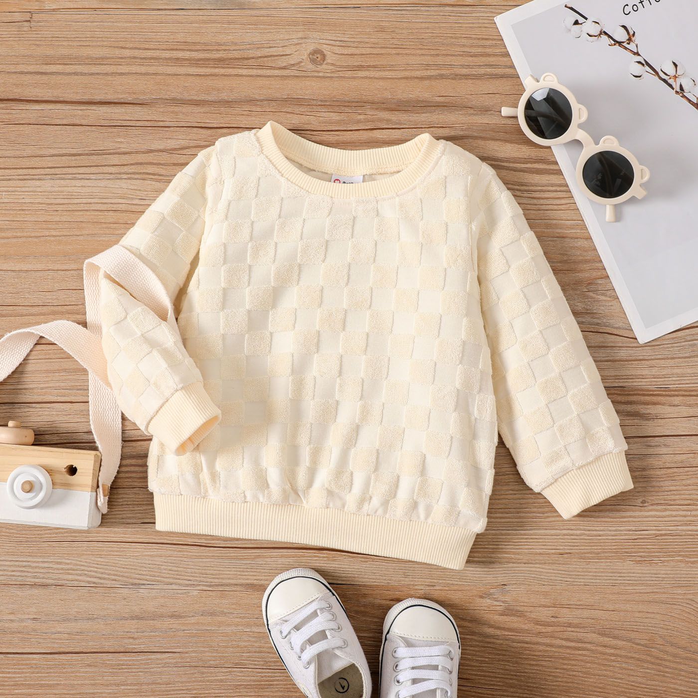 Baby Boy Casual Solid Color Long Sleeve Tops