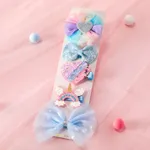5-pack Toddler/Kid Mesh Glitter Hairpin  Color-E