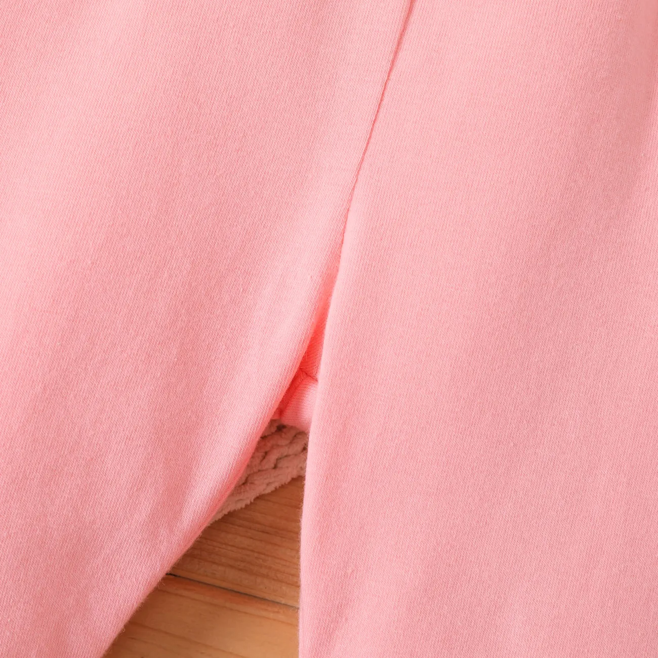 Baby Girl 95% Cotton Leggings  Pink big image 1