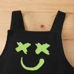 Baby Boy/Girl Smile Print Waffle Strappy Overalls   image 3
