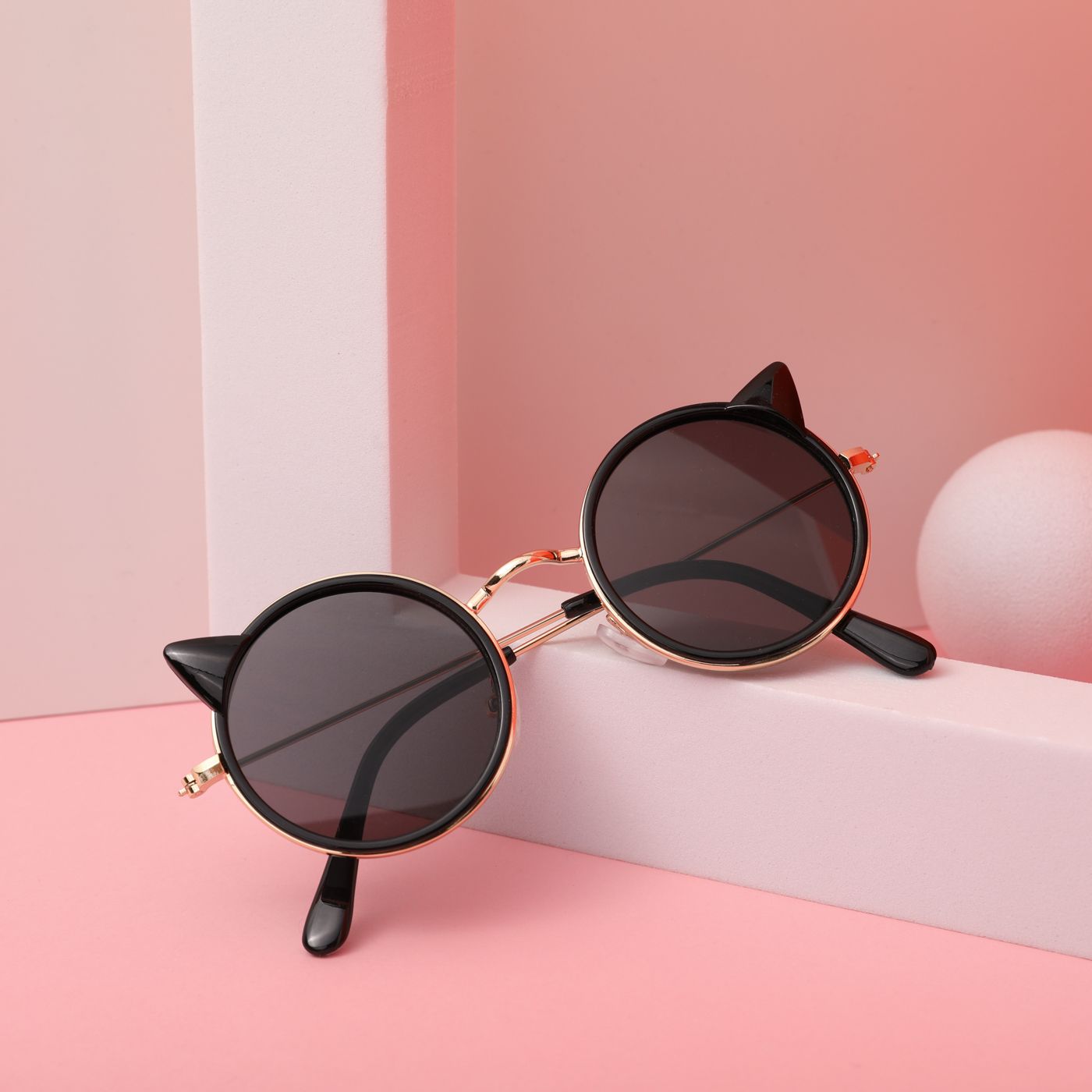 

Toddler/Kid Cat Pattern Sunglases (with Glasses Case)