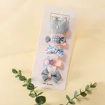Paquete de 5 horquillas hechas a mano para niños pequeños / niños lindos Azul