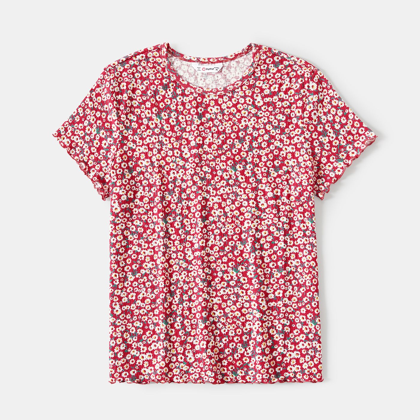 Mommy And Me Allover Daisy Print Tee à Manches Courtes