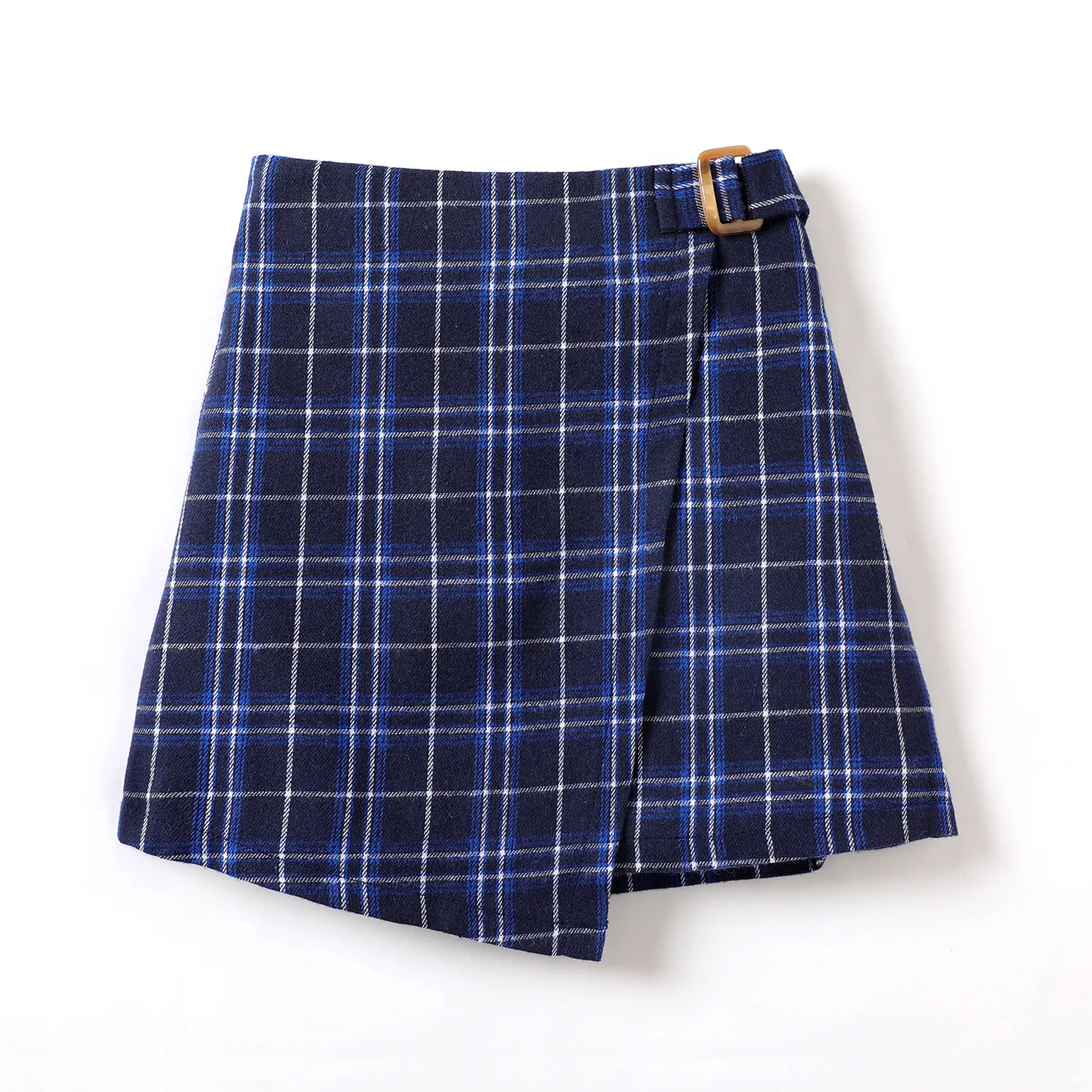 Kid Girl Plaid Skirt  Blue big image 1