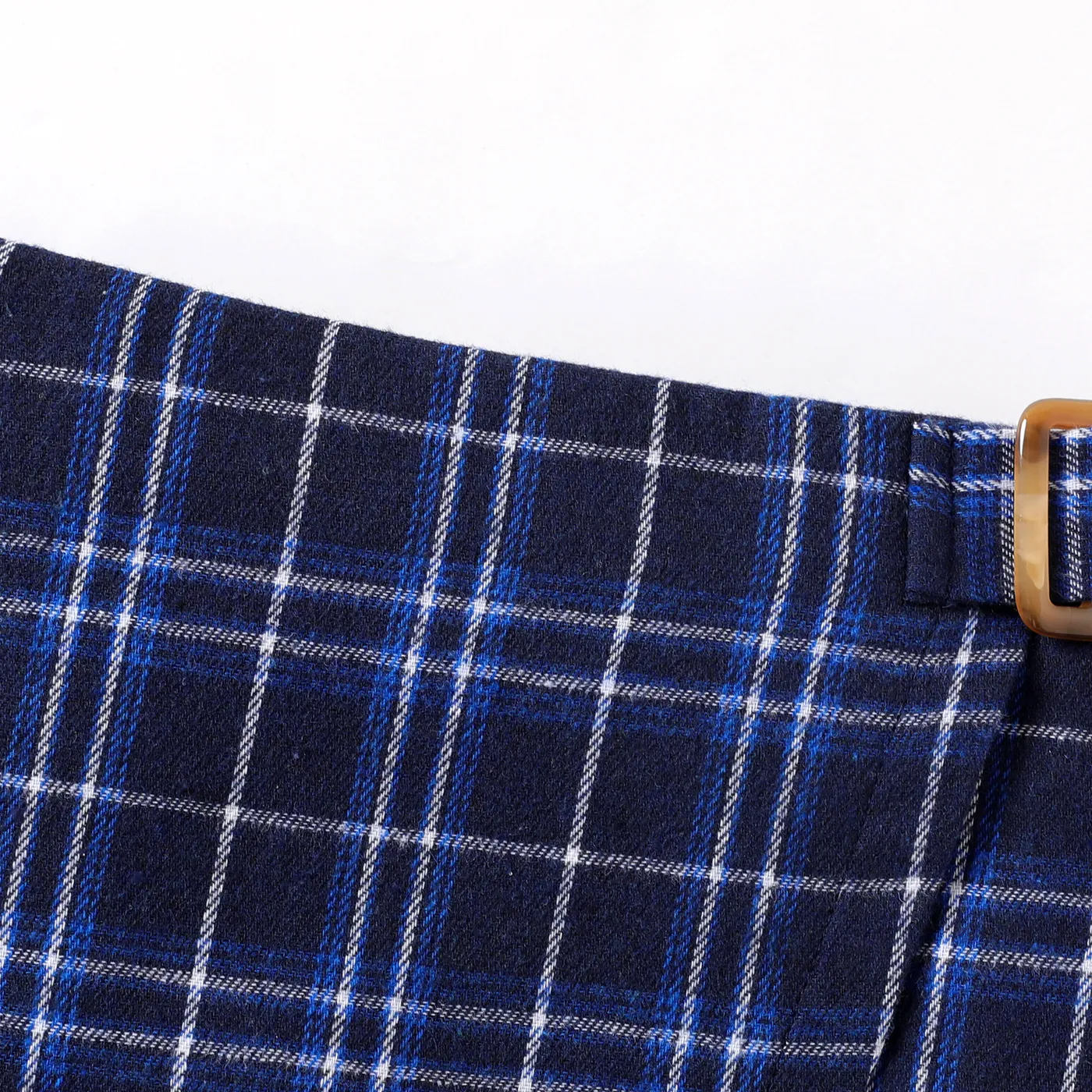 Kid Girl Plaid Skirt  Blue image 3