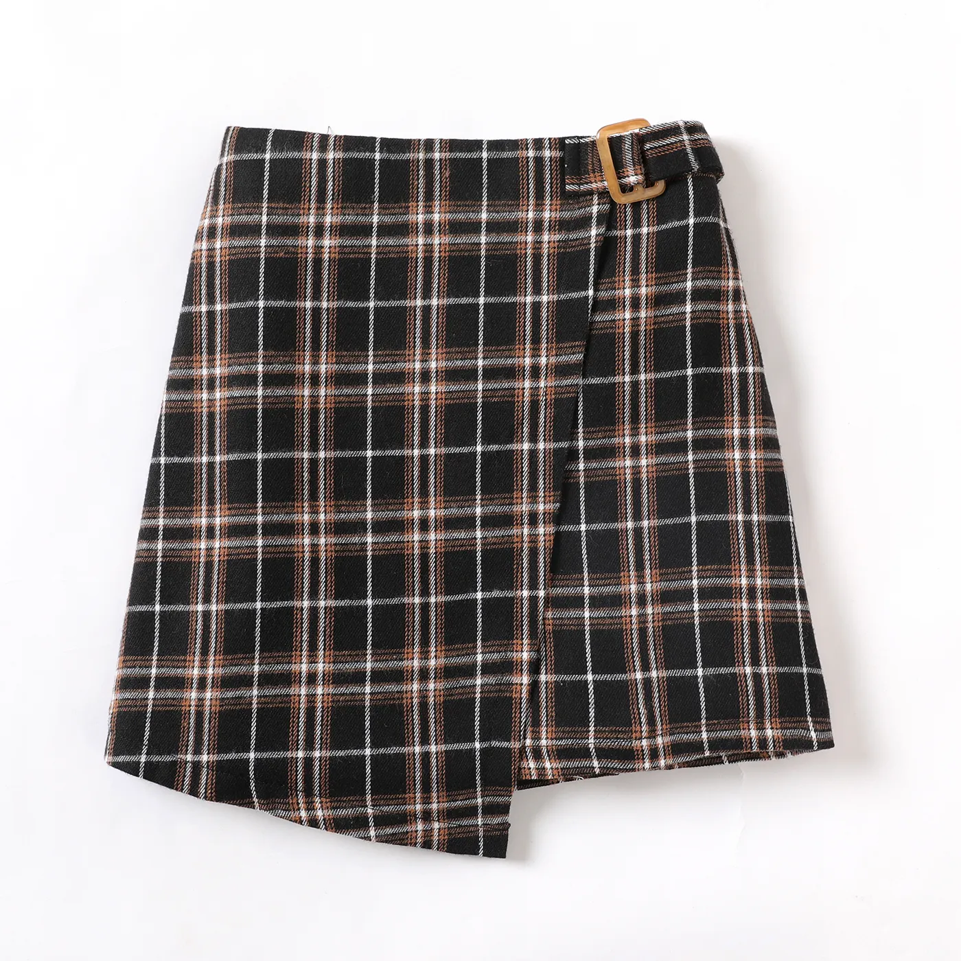 Kid Girl Plaid Skirt  Black