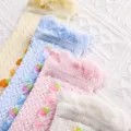 4件裝嬰幼兒網眼草莓圖案防蚊舒適襪子  image 4