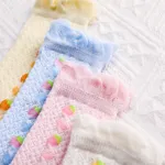 4-pack bebê / criança malha morango padrão à prova de mosquito meias confortáveis  image 4