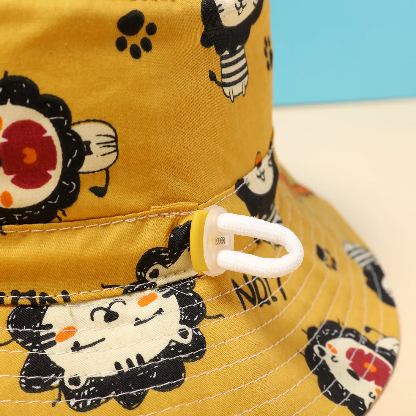Toddler 100% Cotton Allover Lions Print Fisherman Hat   image 4