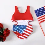 Independence Day Baby Girl Ruffled One Piece Swimsuit    image 2