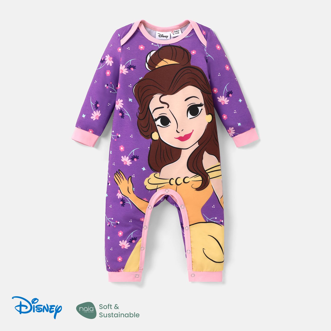 

Disney Princess Baby Girl Naia™ Character & Floral Print Long-sleeve Jumpsuit