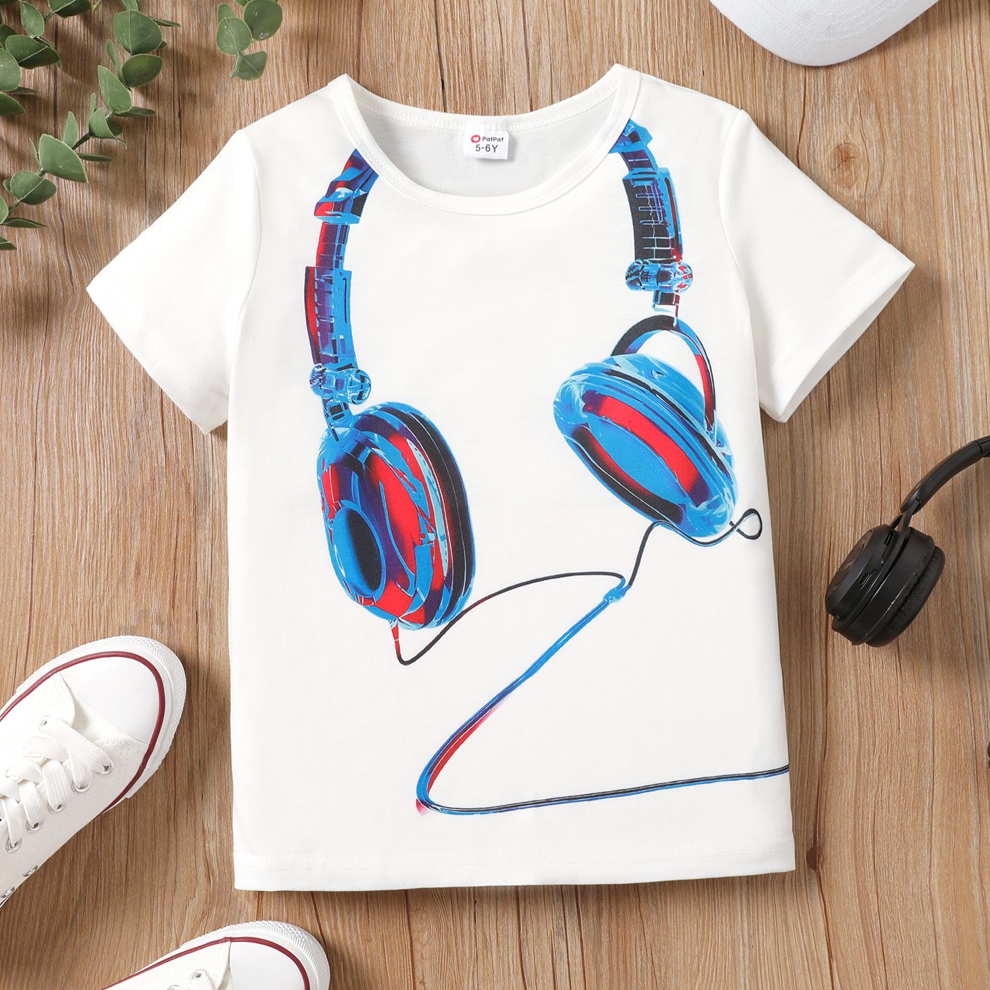 

Kid Boy Headset Print Short-sleeve Tee