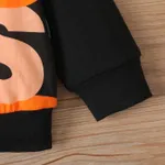Baby Boy Blocking Design Long Sleeve Crew Neck Sweatshirt Sets   image 4
