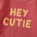 2pcs Baby Girl/Boy Letter Embroidered Pullover Sweatshirt and Pants Set   image 5