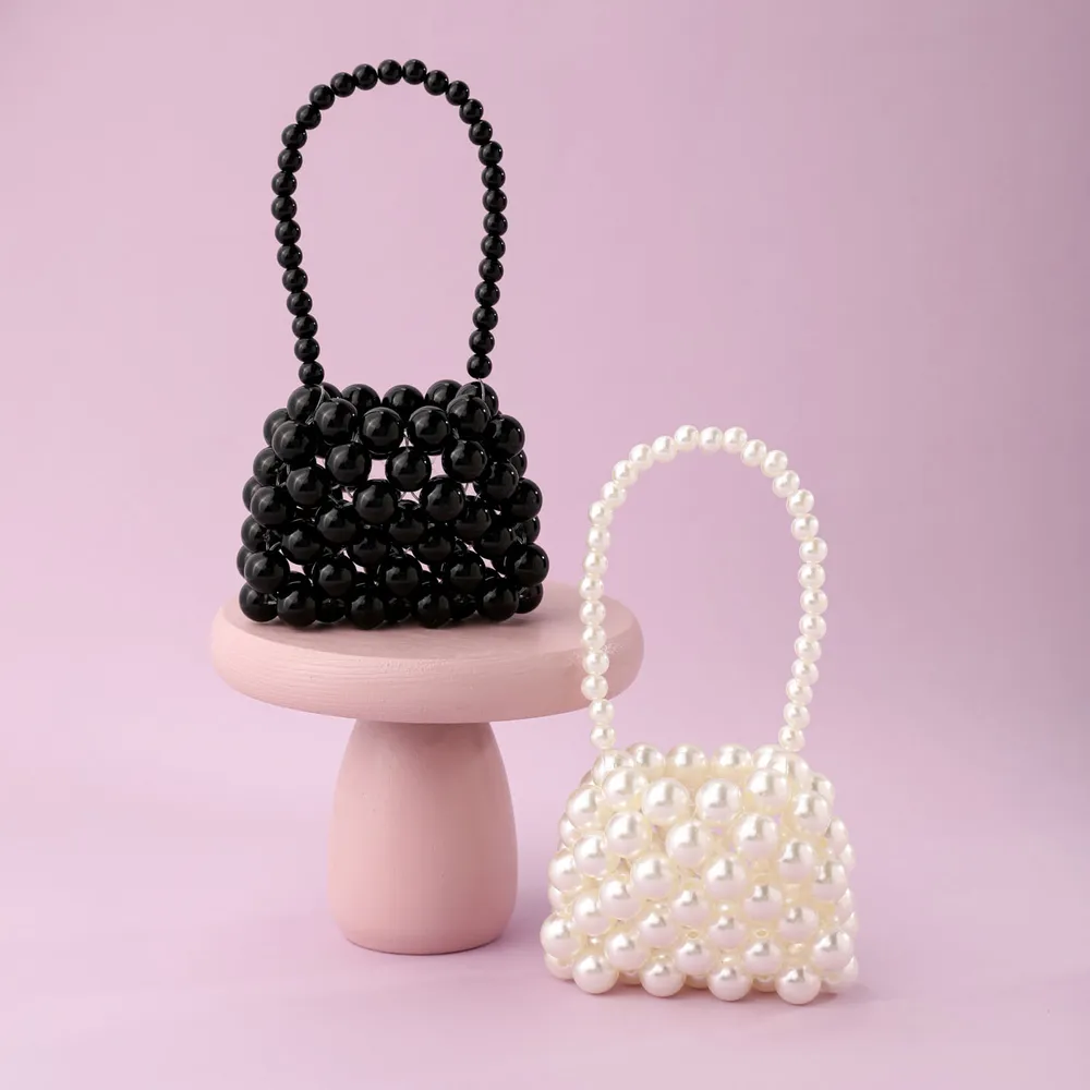 Toddler/Kid Mini Pearl Bag Handmade Beaded Bag big image 3