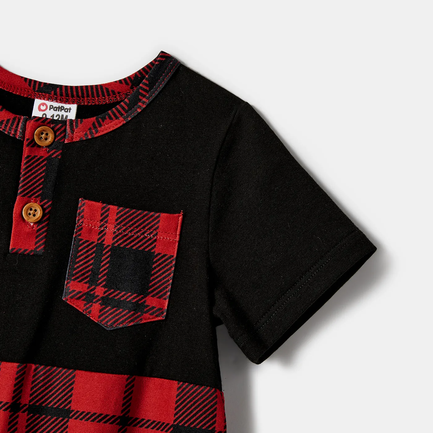 Natal Look de família Manga curta Conjuntos de roupa para a família Conjuntos Vermelho image 4