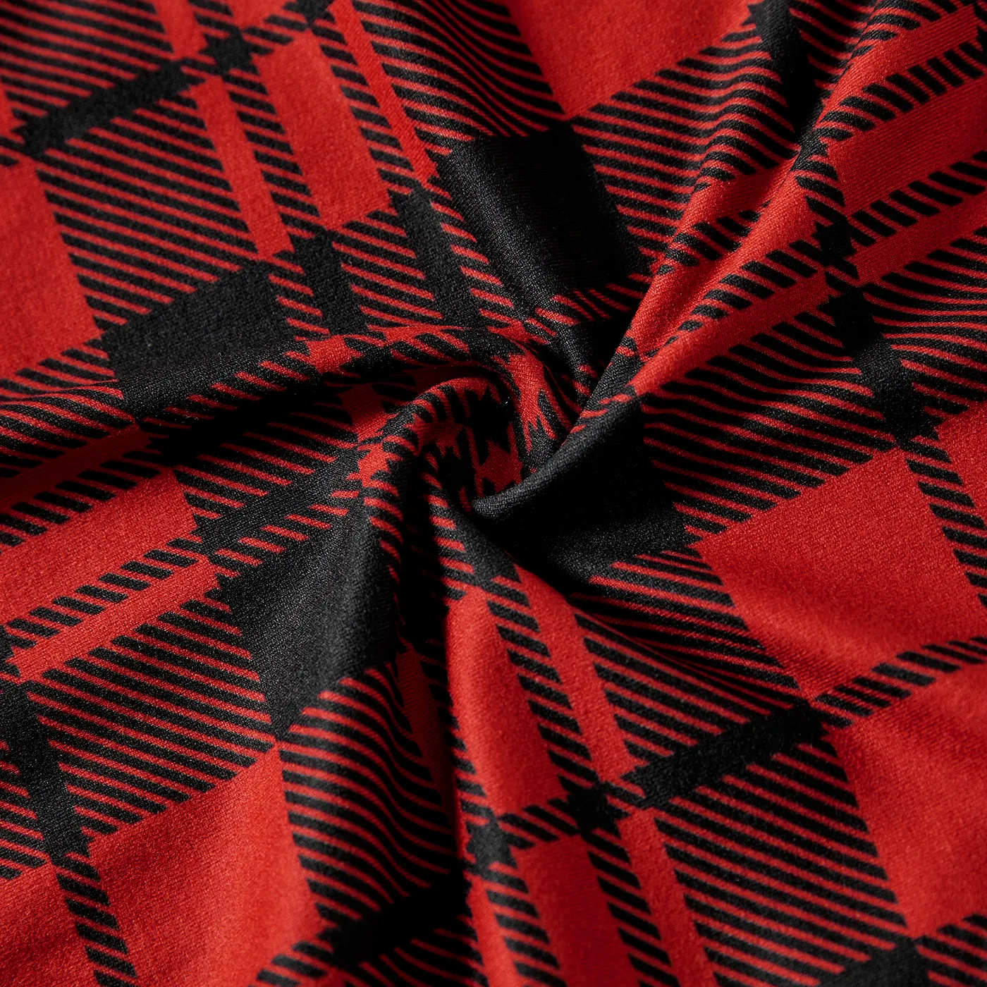 Natal Look de família Manga curta Conjuntos de roupa para a família Conjuntos Vermelho image 6