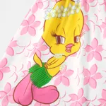 Looney Tunes Toddler Girl Character Print Smocked Slip Dress Pink image 4