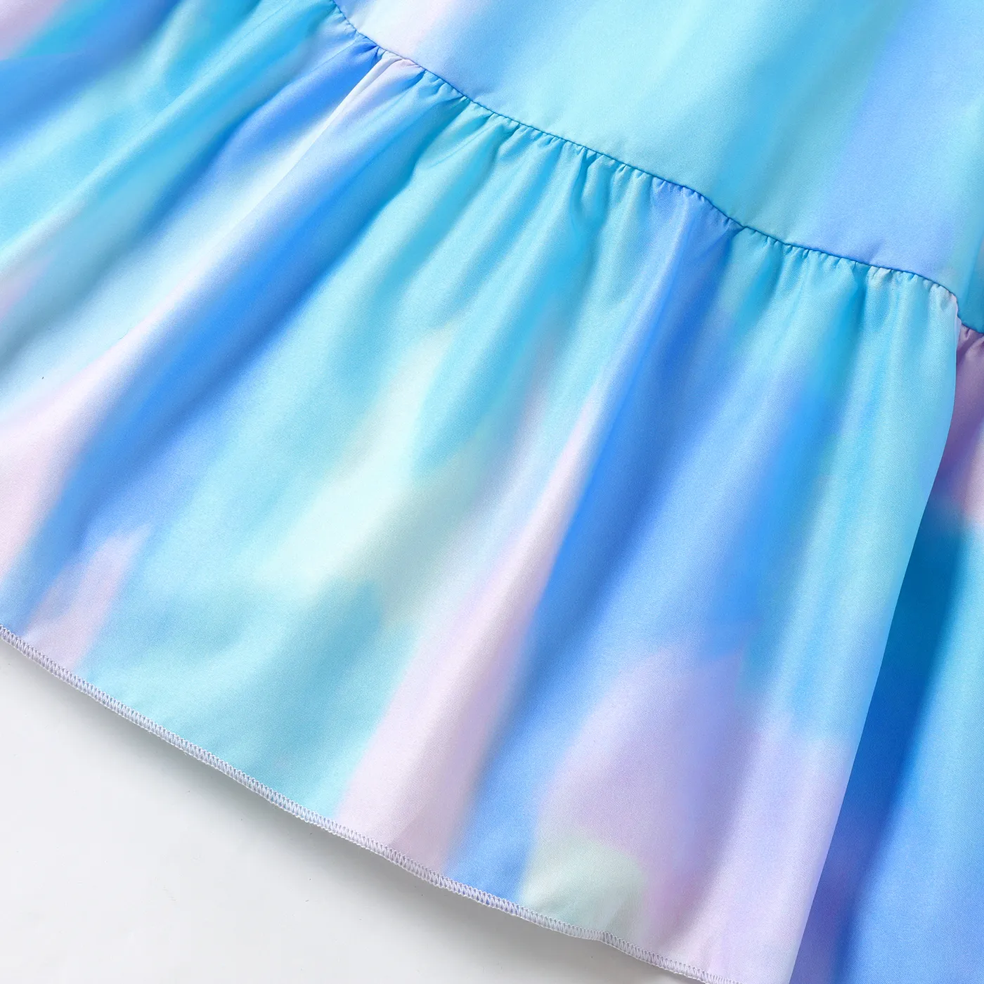 Kid Girl Allover Print Ruffle Slip Dress  image 3