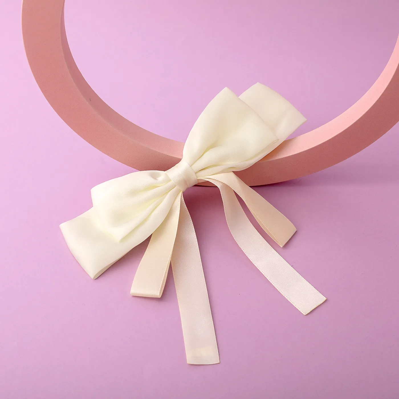 Kid Solid Big Bowknot Hairpin   image 1