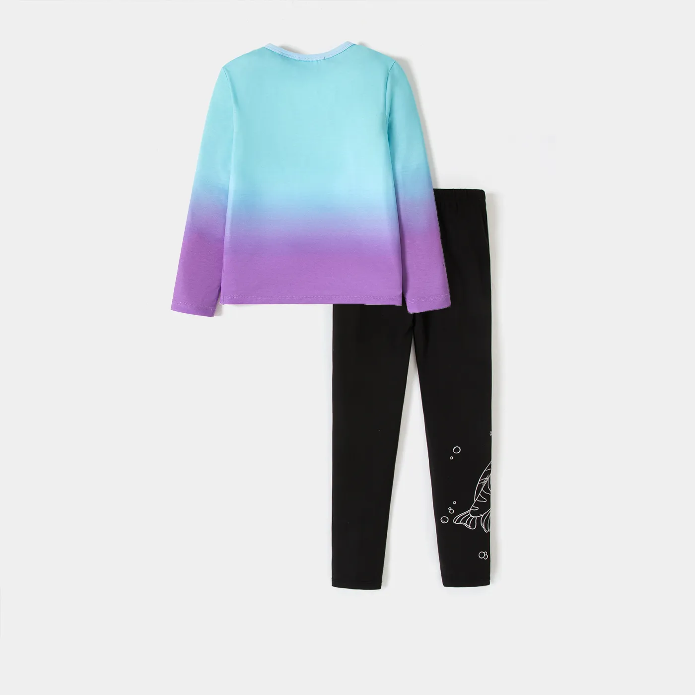 Disney Princess Kid Girl 2pcs Naia™ Character Print Long-sleeve Pullover and Leggings Set  Multi-color image 2