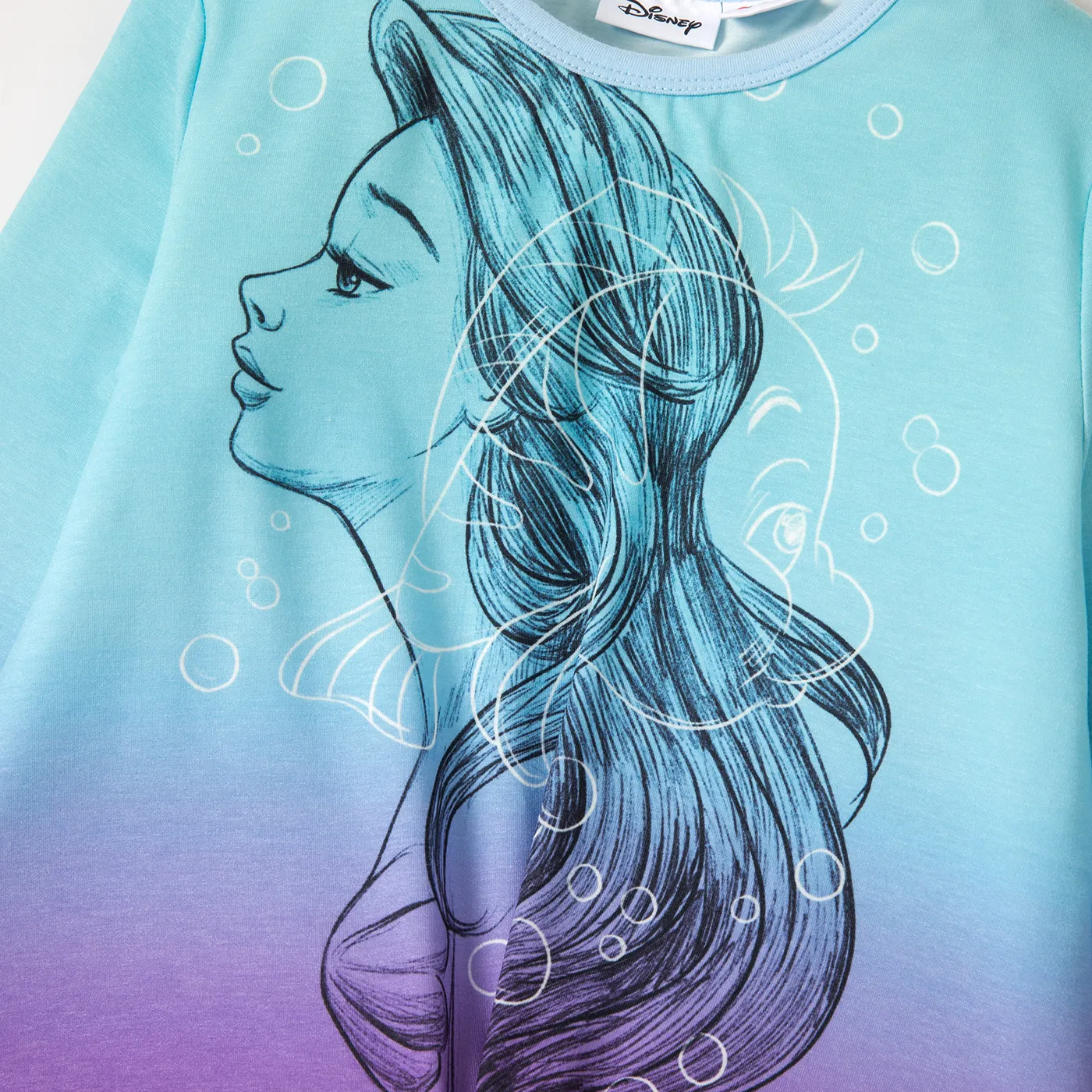 Disney Princess Kid Girl 2pcs Naia™ Character Print Long-sleeve Pullover and Leggings Set  Multi-color image 3