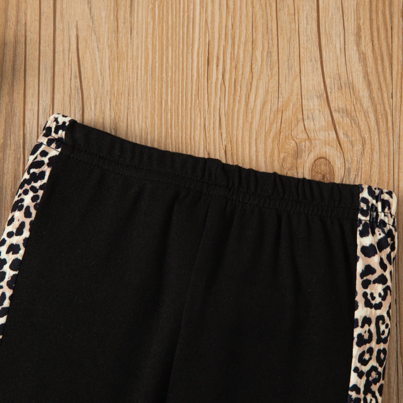 Toddler Girl Leopard Print Contrast Side Seam Leggings   image 3