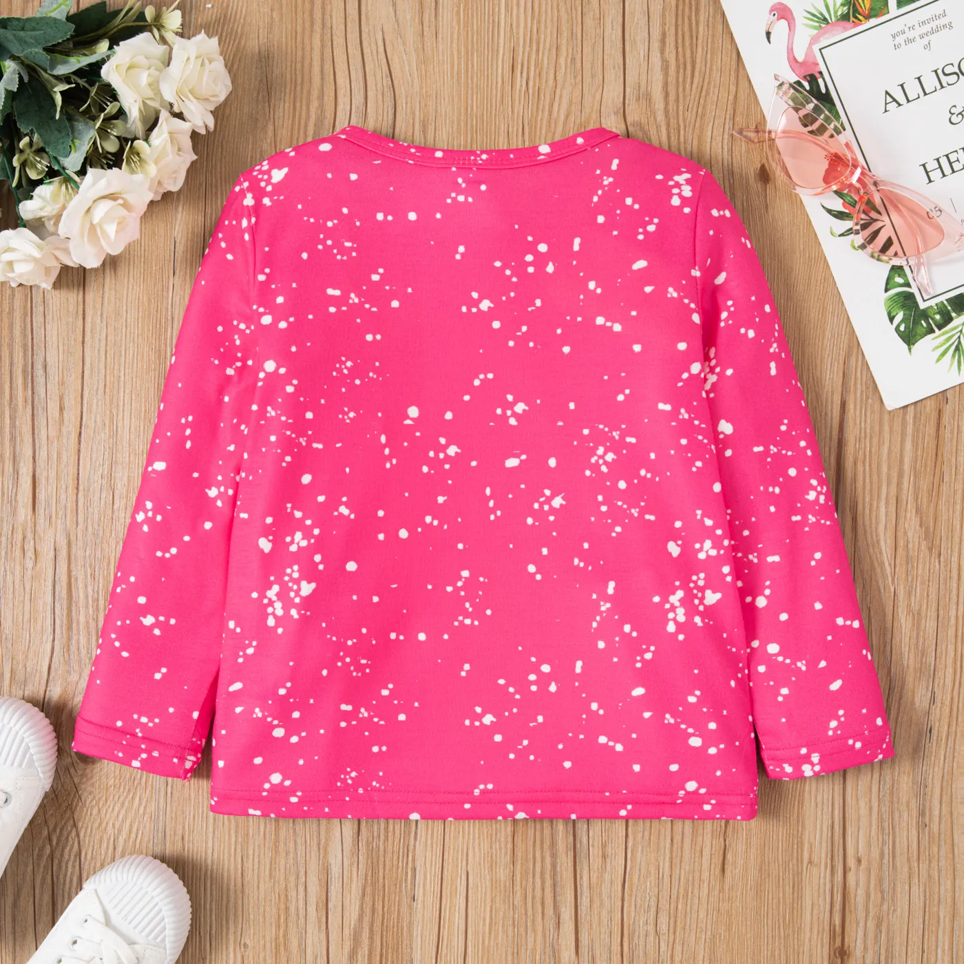 Toddler Girl Letters Pencil Print Long-sleeve Tee  image 2