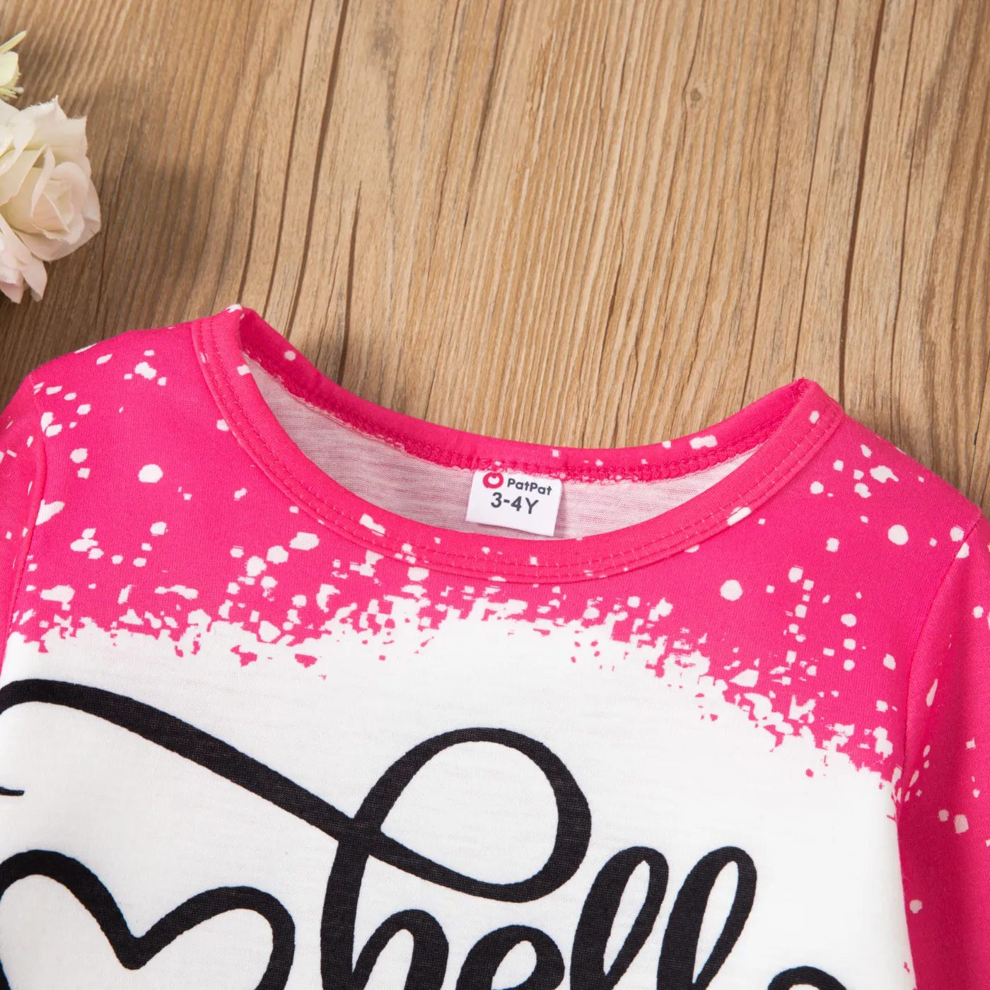 Toddler Girl Letters Pencil Print Long-sleeve Tee  image 4