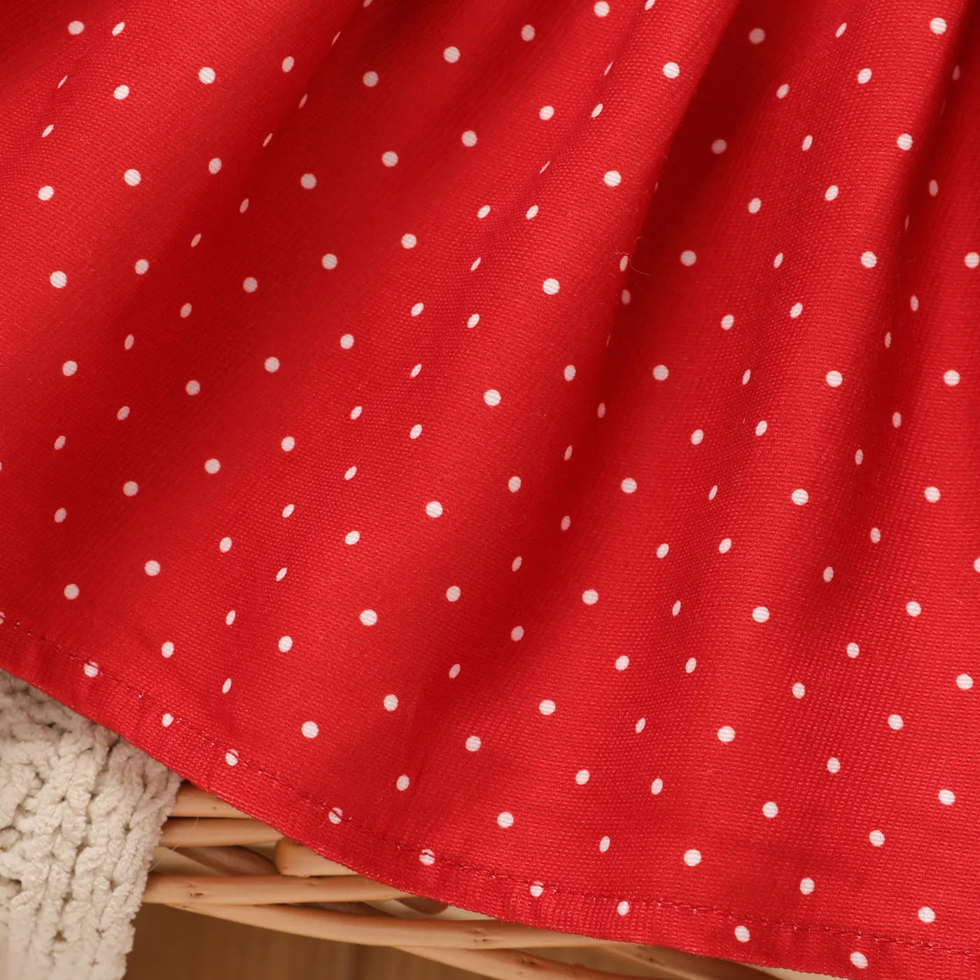 3pcs Baby Girl 100% Cotton Ruffled Tank Top & Dots Suspender Skirt & Headband Set   image 6