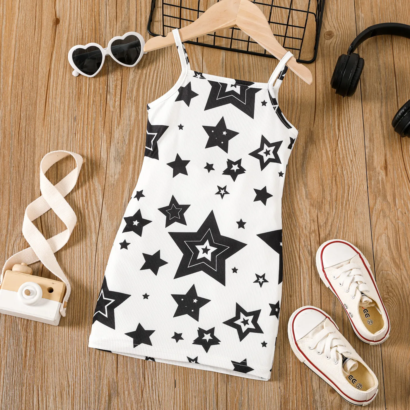 Toddler Girl Allover Stars Print Slip Dress  image 2