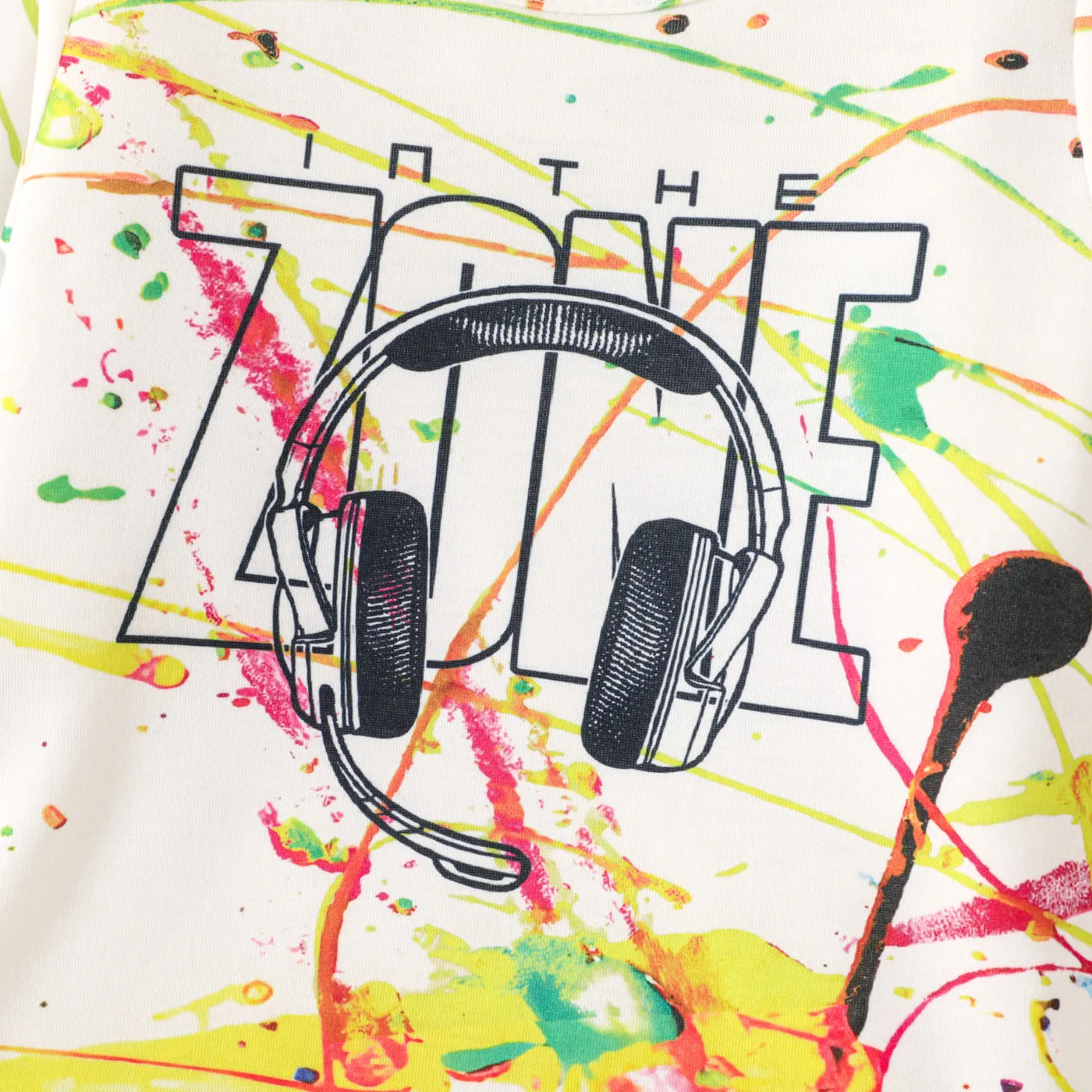 Toddler Boy Headphones Print Long-sleeve Tee   image 4