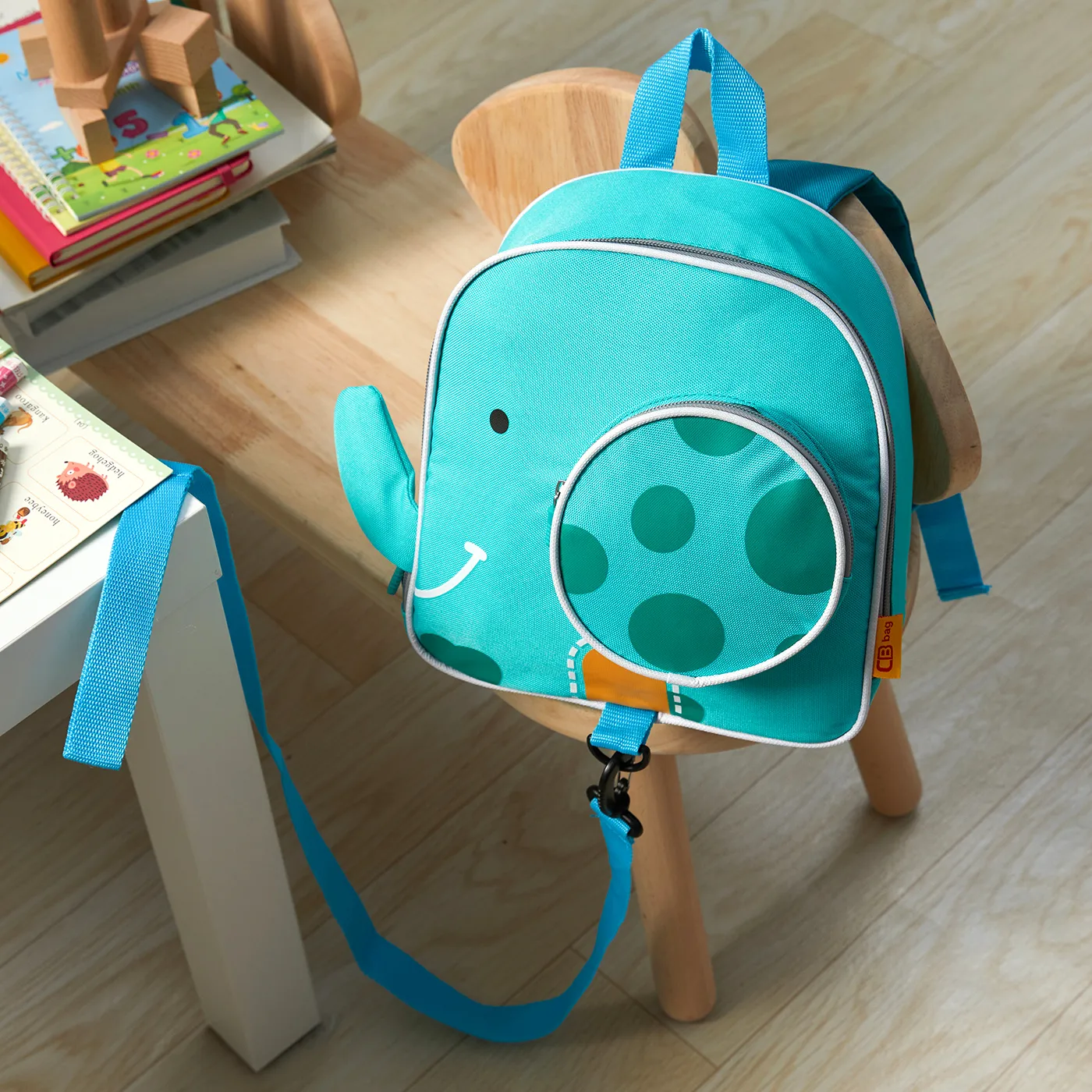 Toddler Animal Pattern Bag Turquoise big image 1