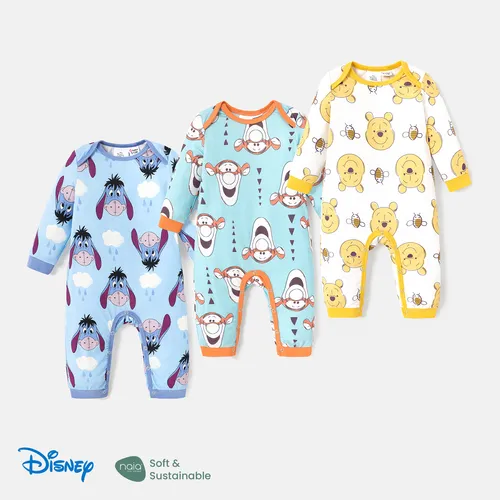 Disney Winnie the Pooh Baby Girl/Boy Naia™ Character Print Long-sleeve Jumpsuit 
