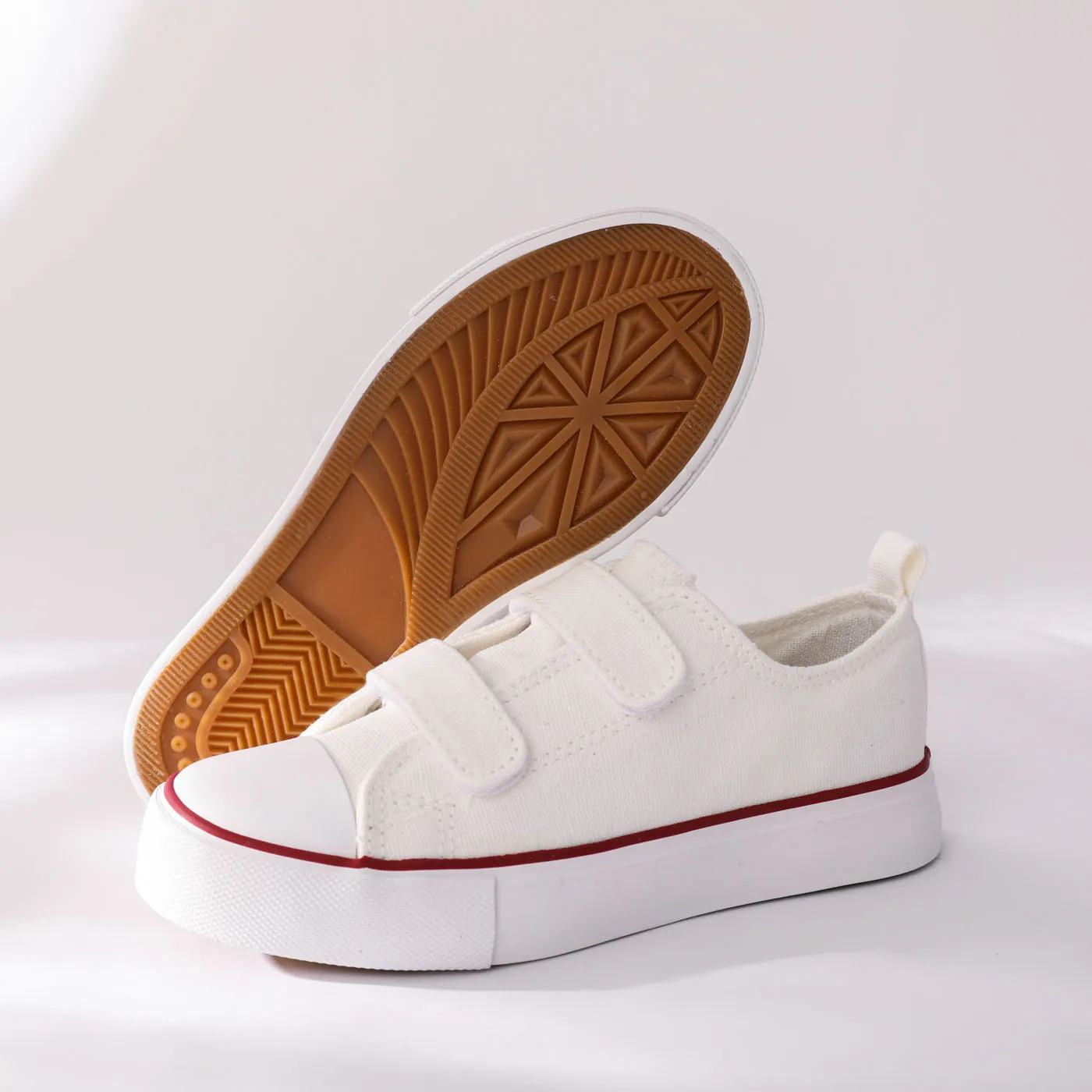 Toddler/Kid Basic Velcro Casual Shoes White image 4
