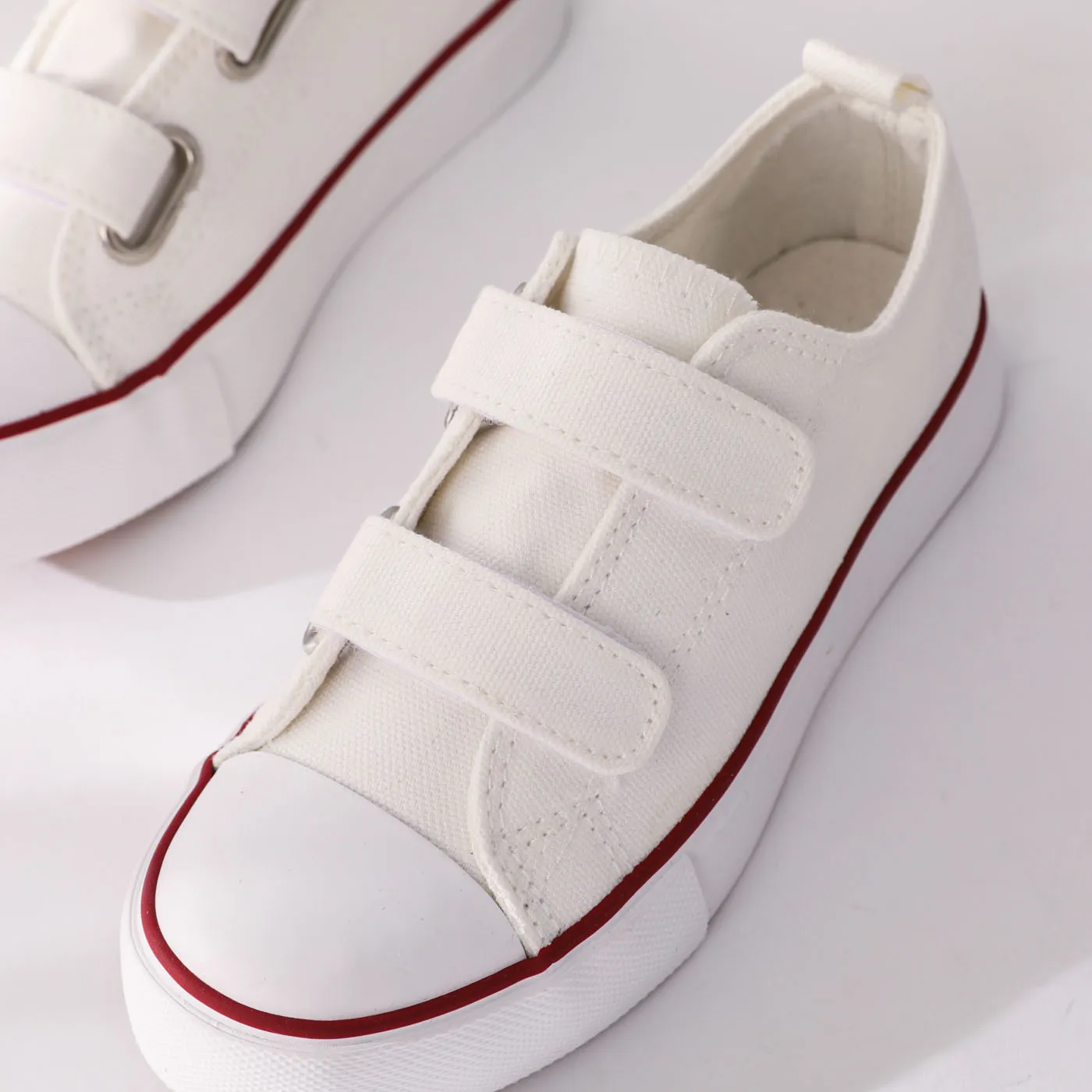 Toddler/Kid Basic Velcro Casual Shoes White image 6